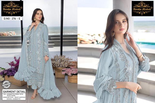 Ayesha Misbah 276 Georgette Salwar Kameez wholesale catalog
