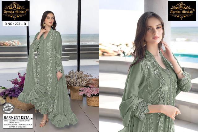 Ayesha Misbah 276 Georgette Salwar Kameez wholesale catalog