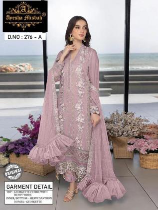 Ayesha Misbah 276 Georgette Salwar Kameez wholesale catalog
