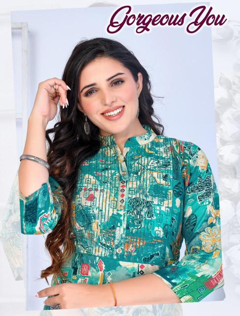 BEAUTY QUEEN GORGEOUS YOU Kurti Wholesale catalog