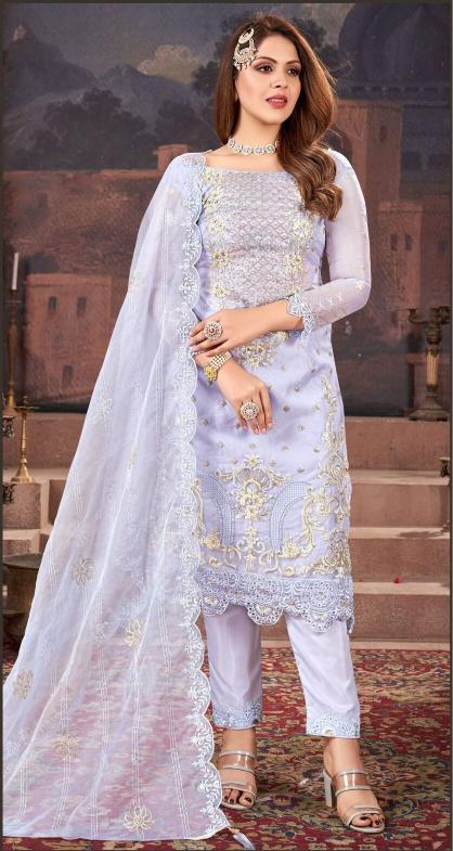 Bilqis B 73 A To D Organza Pakistani Ready Made wholesale catalog