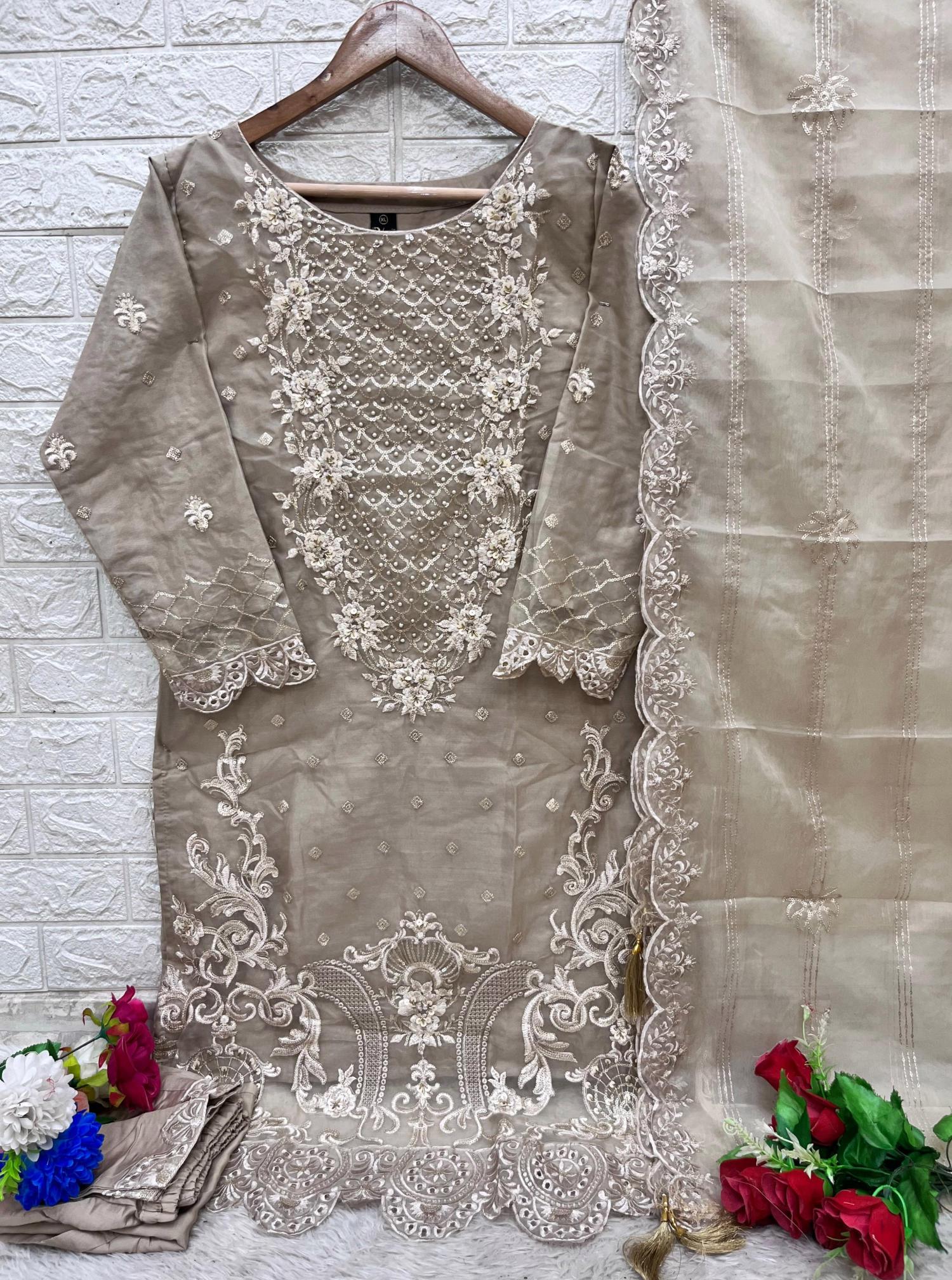 Bilqis B 73 A To D Organza Pakistani Ready Made wholesale catalog