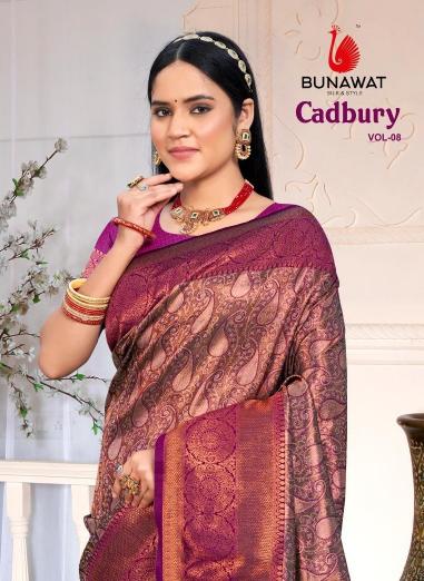 BUNAWAT CADBURY SILK VOL 8 Saree Wholesale catalog