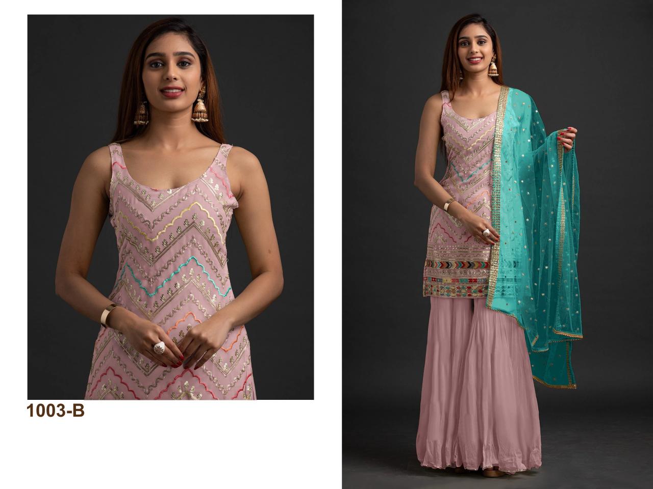 Ct 1003 Georgette Embroidered Salwar Kameez Wholesale catalog