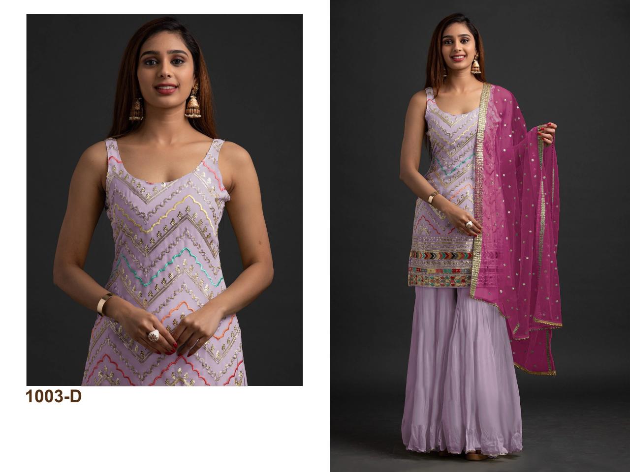 Ct 1003 Georgette Embroidered Salwar Kameez Wholesale catalog