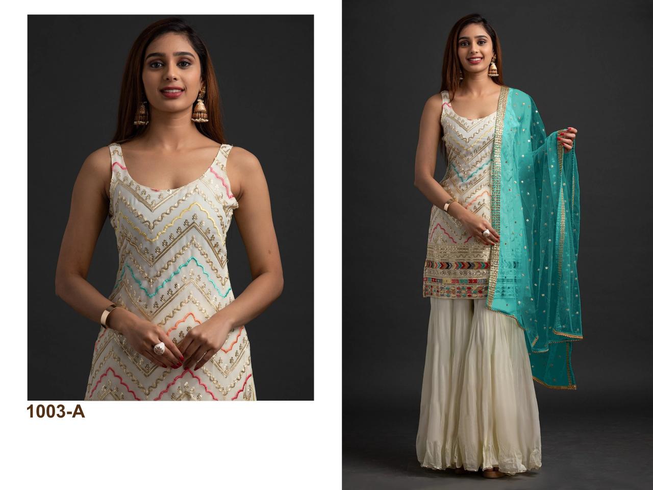 Ct 1003 Georgette Embroidered Salwar Kameez Wholesale catalog