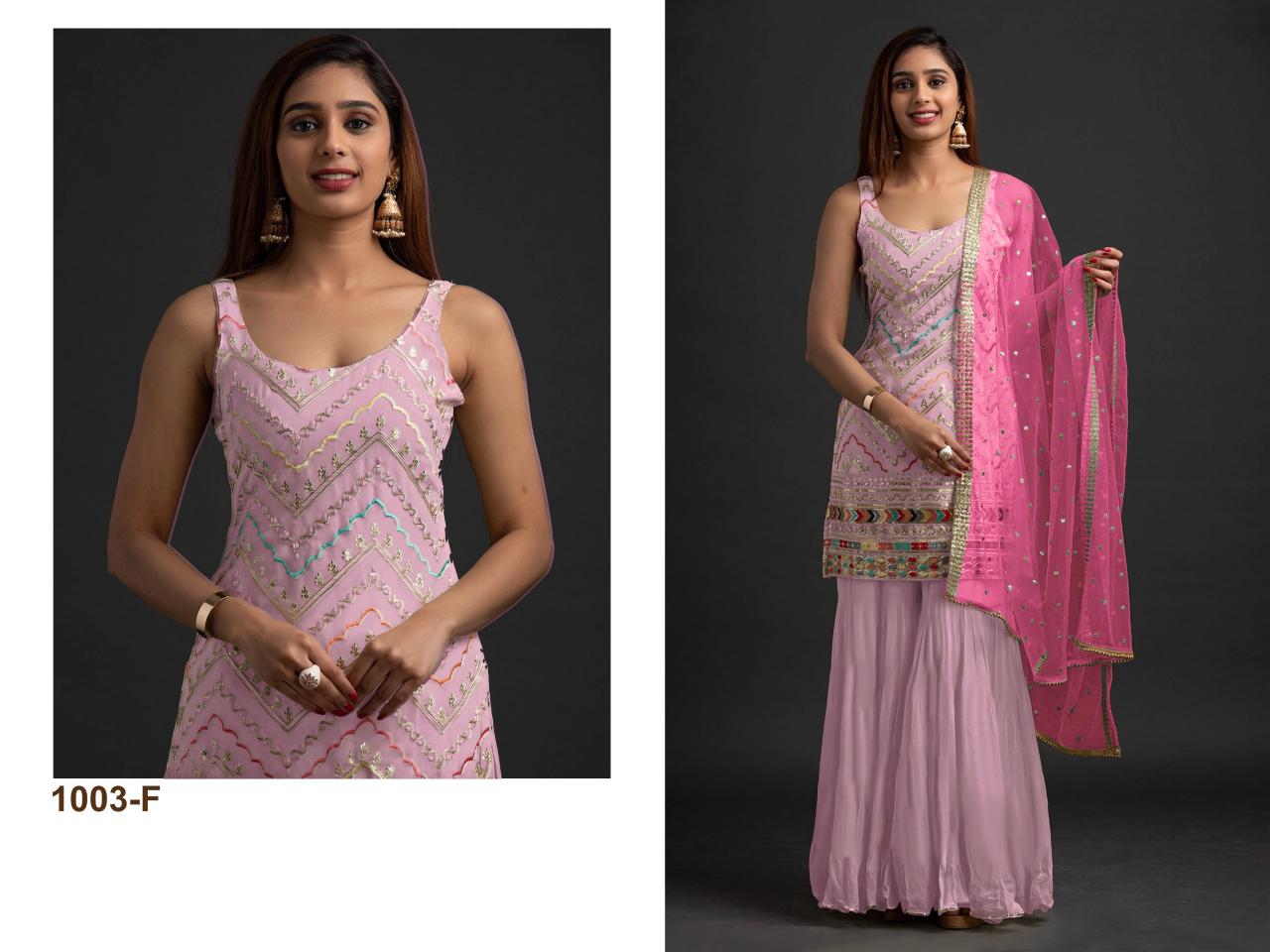 Ct 1003 Georgette Embroidered Salwar Kameez Wholesale catalog