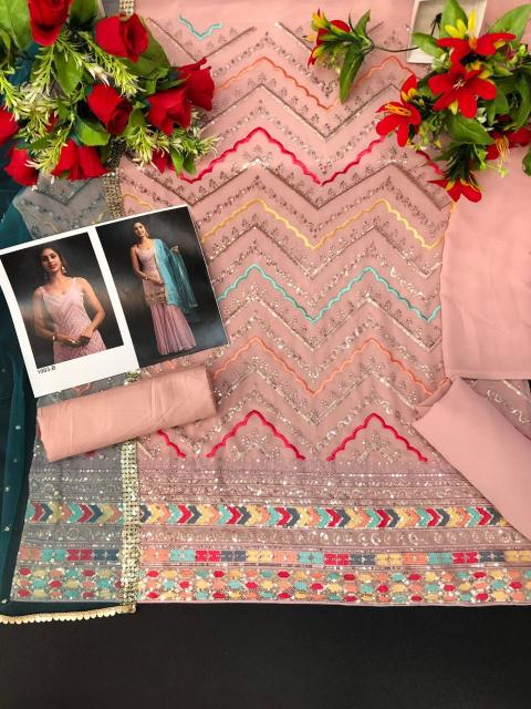Ct 1003 Georgette Embroidered Salwar Kameez Wholesale catalog