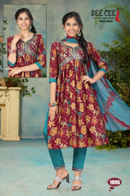 Deecee Gun Gun Modal Chanderi Printed Kurti Bottom With Dupatta wholesale catalog