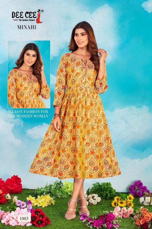 DeeCee MINAHI Kurti Wholesale catalog