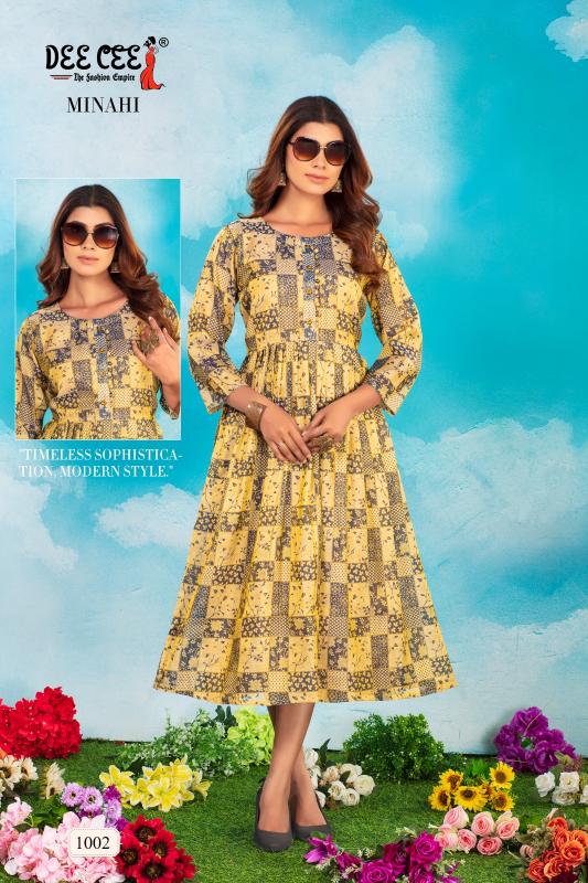 DeeCee MINAHI Kurti Wholesale catalog