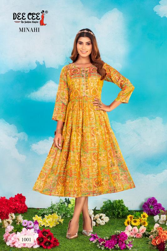 DeeCee MINAHI Kurti Wholesale catalog
