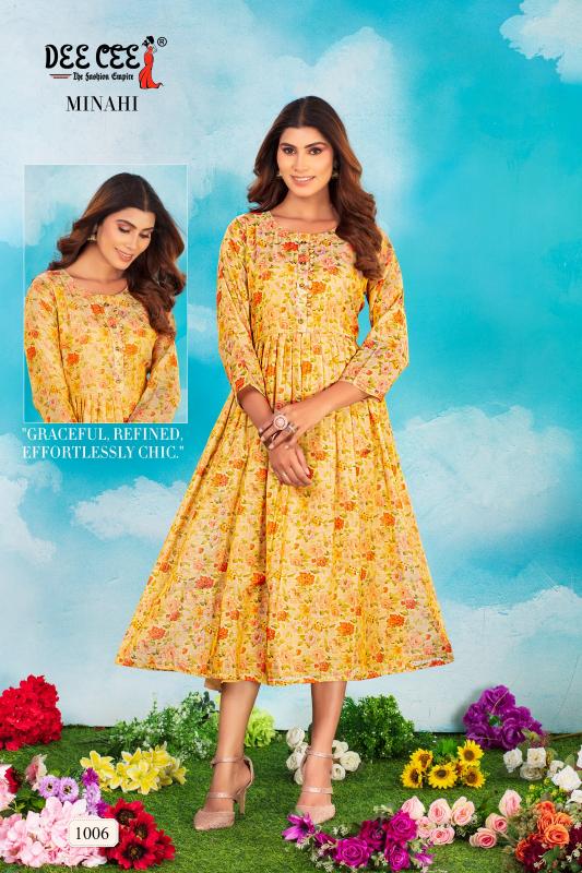 DeeCee MINAHI Kurti Wholesale catalog
