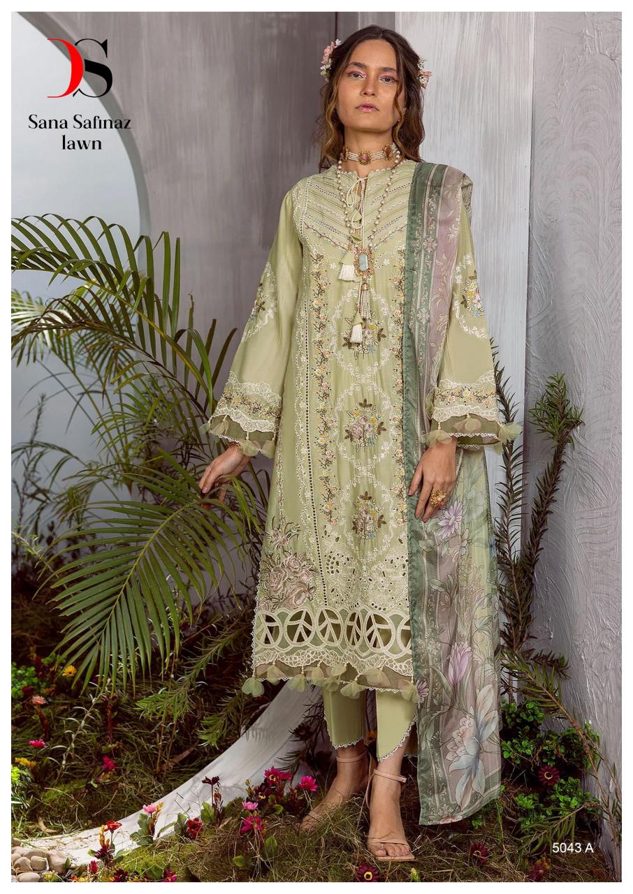Deepsy Sana Safinaz Lawn 5043 A To E Embroidered Pakistani Suit Wholesale catalog