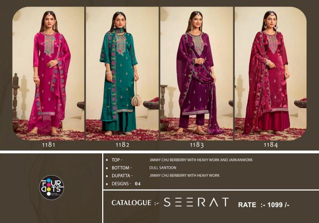 Four Dots Seerat Jimmy Chu Dress Material Wholesale catalog