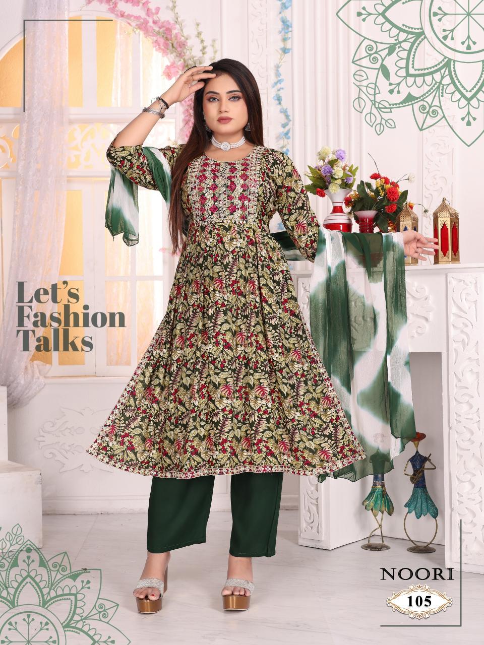 Ft Noori Vol 1 Rayon Printed Kurti wholesale catalog