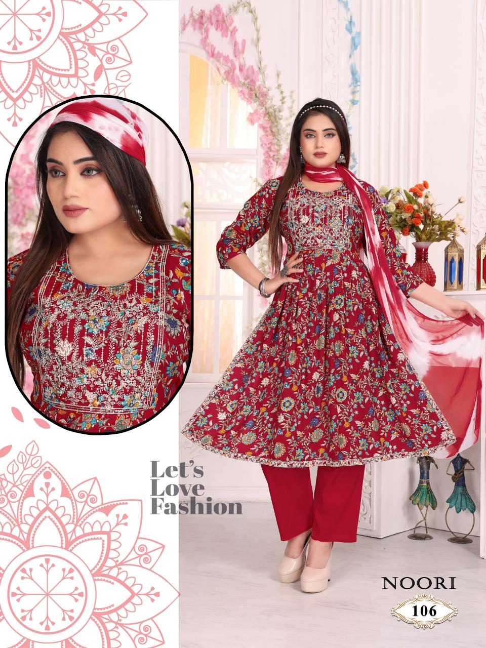Ft Noori Vol 1 Rayon Printed Kurti wholesale catalog