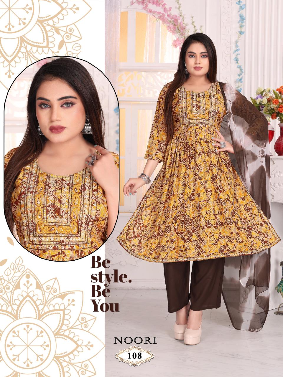 Ft Noori Vol 1 Rayon Printed Kurti wholesale catalog