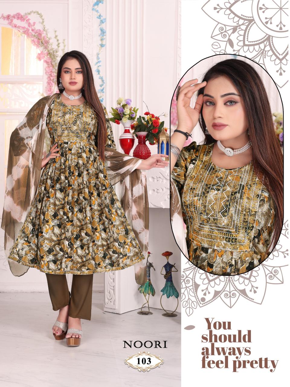 Ft Noori Vol 1 Rayon Printed Kurti wholesale catalog