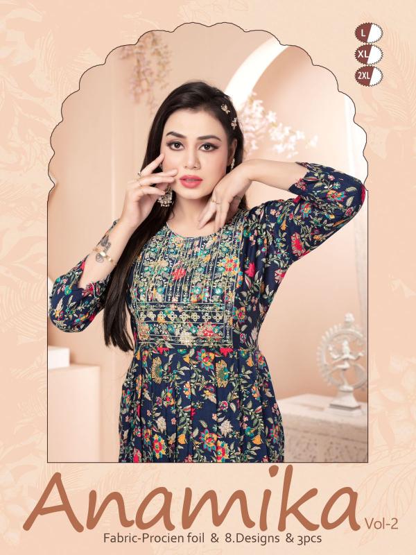 GOLDEN ANAMIKA VOL2 KURTA wholesale catalog