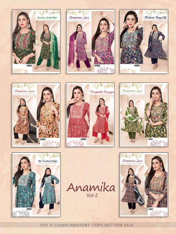 GOLDEN ANAMIKA VOL2 KURTA wholesale catalog