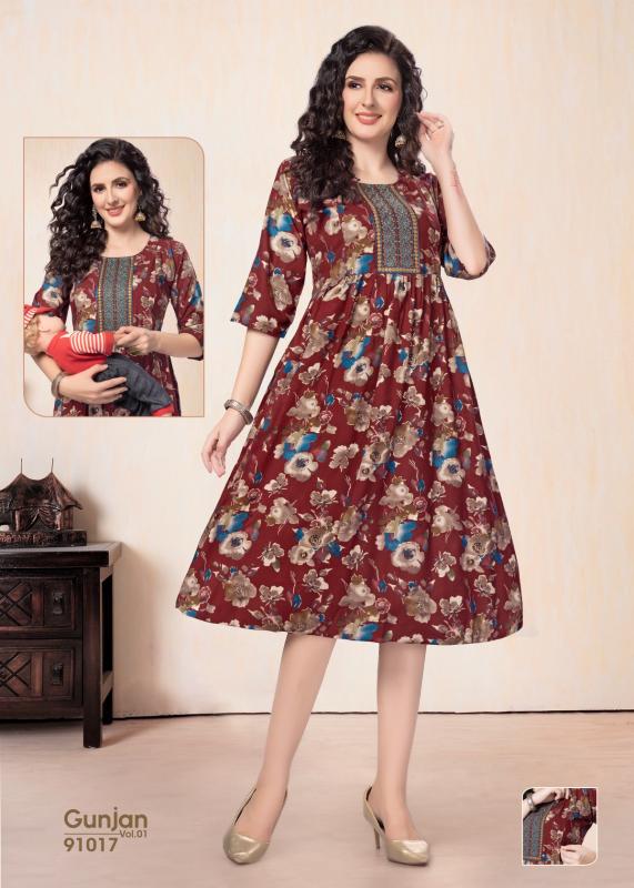 GOLDEN GUNJAN vol1 kurti wholesale catalog