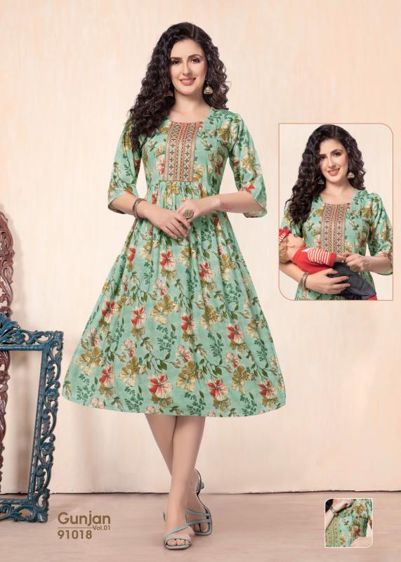 GOLDEN GUNJAN vol1 kurti wholesale catalog