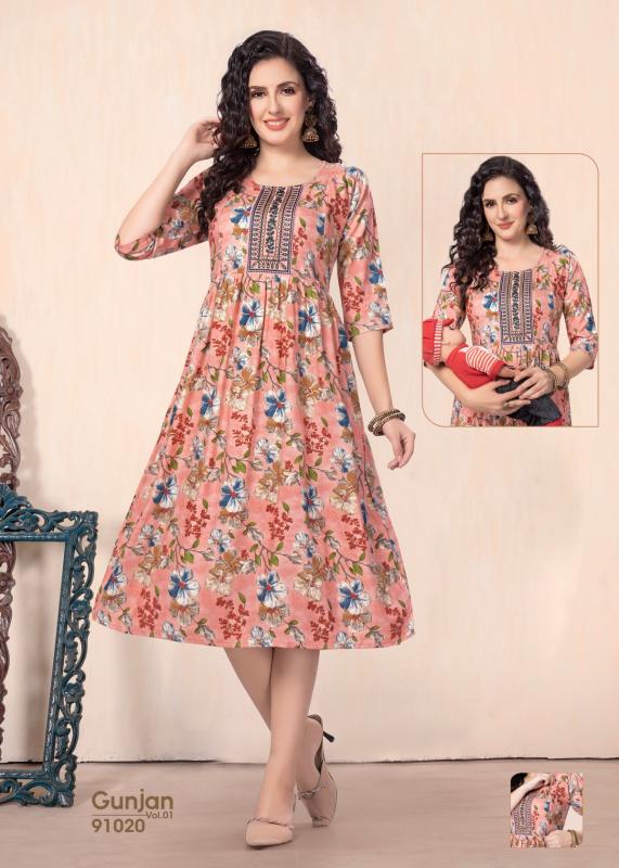 GOLDEN GUNJAN vol1 kurti wholesale catalog