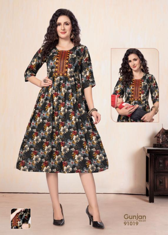 GOLDEN GUNJAN vol1 kurti wholesale catalog