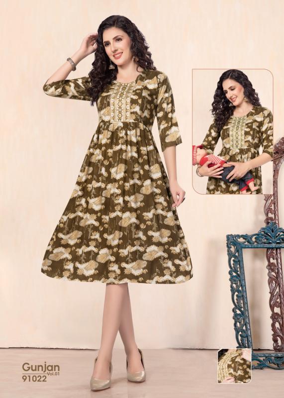 GOLDEN GUNJAN vol1 kurti wholesale catalog