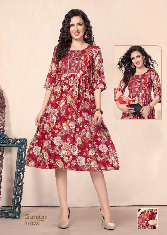 GOLDEN GUNJAN vol1 kurti wholesale catalog
