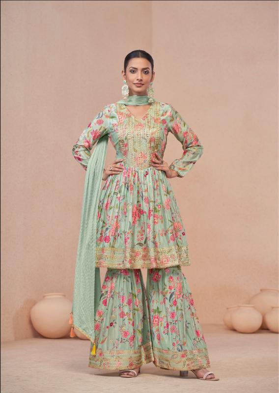 Gulkayra Vanshika Chinon Digital Printed Salwar Suits Wholesale catalog