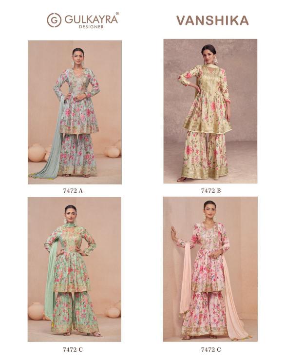 Gulkayra Vanshika Chinon Digital Printed Salwar Suits Wholesale catalog