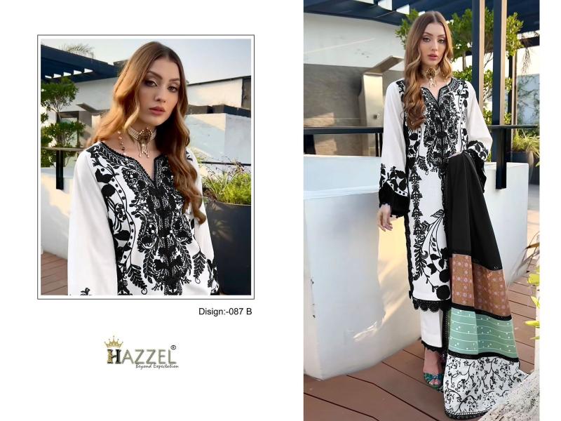 Hazzel 087 A And B Rayon Salwar Kameez  wholesale catalog