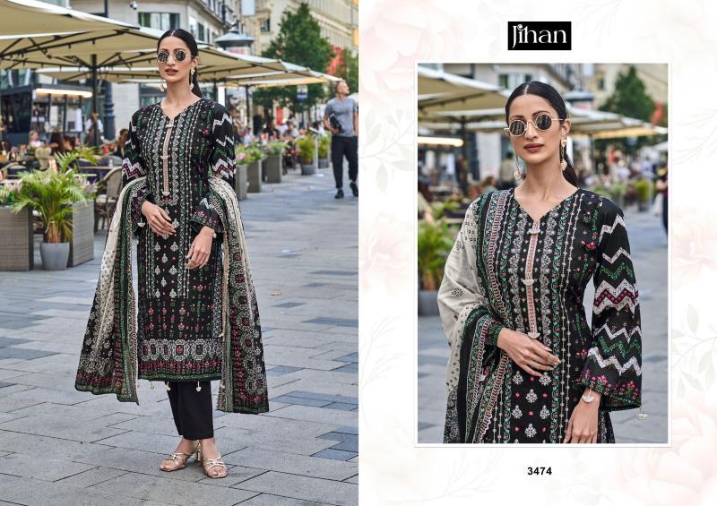 Jihan Bin Saeed Bw Collection Vol 1 Lawn Printed Salwar Suits Wholesale catalog