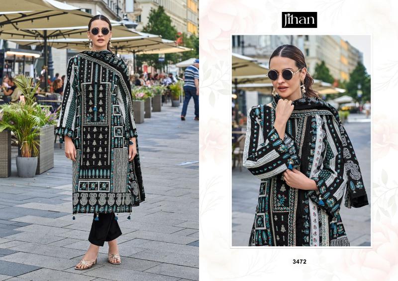 Jihan Bin Saeed Bw Collection Vol 1 Lawn Printed Salwar Suits Wholesale catalog