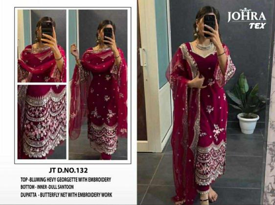 Johra Tex 132 Georgette Salwar Kameez wholesale catalog