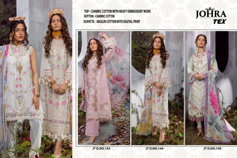 Johra Tex 143 To 145 Cotton Salwar Kameez wholesale catalog