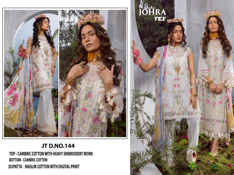Johra Tex 143 To 145 Cotton Salwar Kameez wholesale catalog