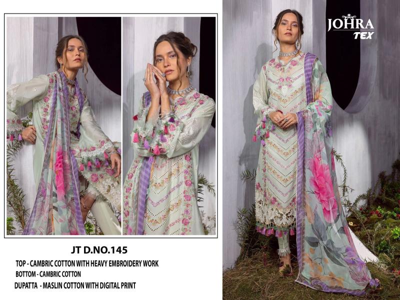 Johra Tex 143 To 145 Cotton Salwar Kameez wholesale catalog