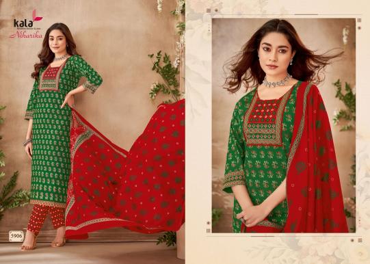 Kala Niharika Vol-2 – Kurti Pant With Dupatta - Wholesale Catalog