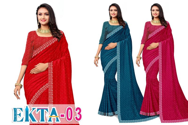 KAMYA EKTA vol -3 Saree Wholesale catalog
