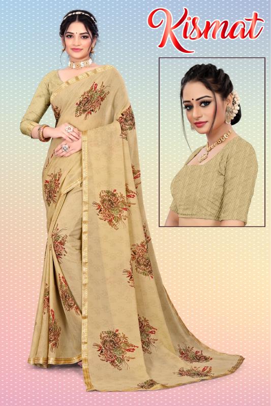 KAMYA KISMAT RENIAL PRINTED LACE WORK surat sarees wholesale price online