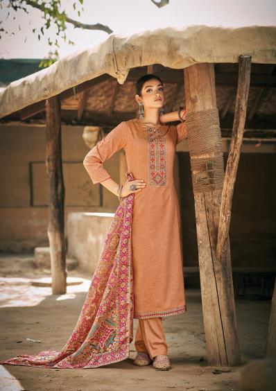 Kesar Patola Fancy Printed Dress Material Wholesale catalog