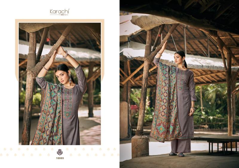 Kesar Patola Fancy Printed Dress Material Wholesale catalog