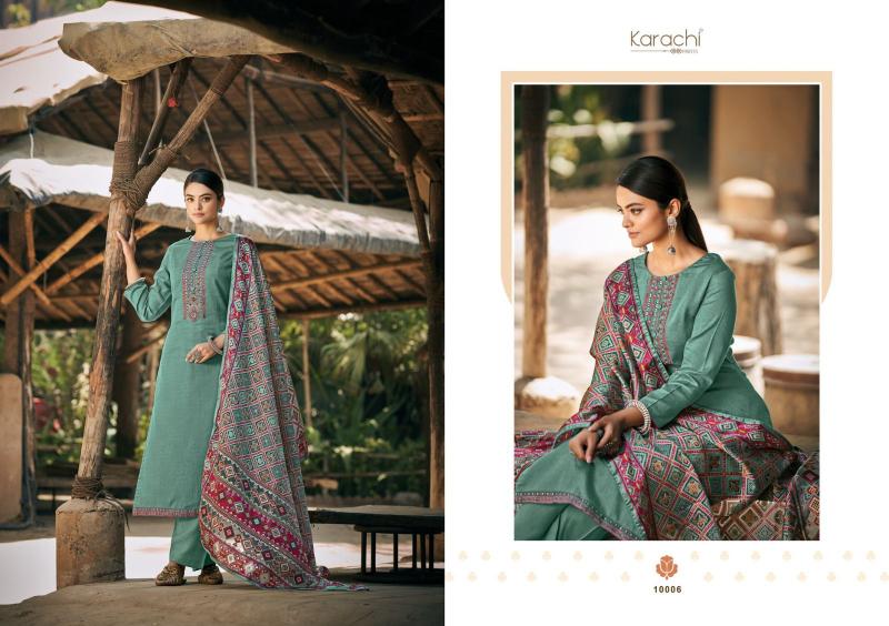 Kesar Patola Fancy Printed Dress Material Wholesale catalog