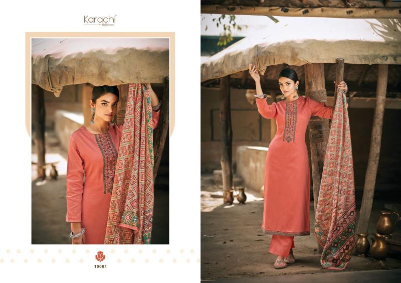 Kesar Patola Fancy Printed Dress Material Wholesale catalog