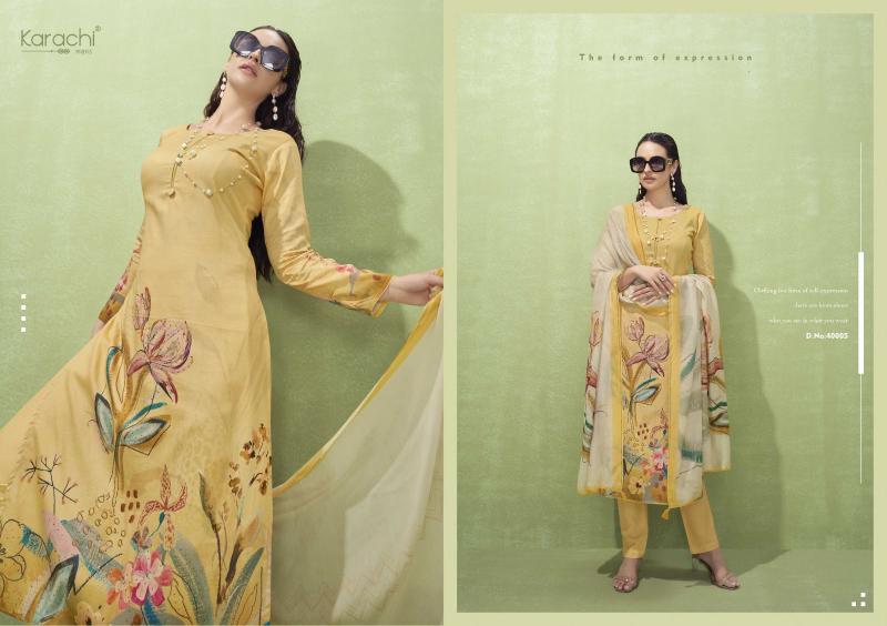 Kesar Zara Silk Digital Printed Dress Material wholesale catalog