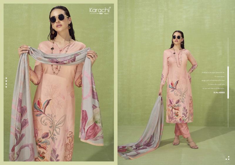 Kesar Zara Silk Digital Printed Dress Material wholesale catalog