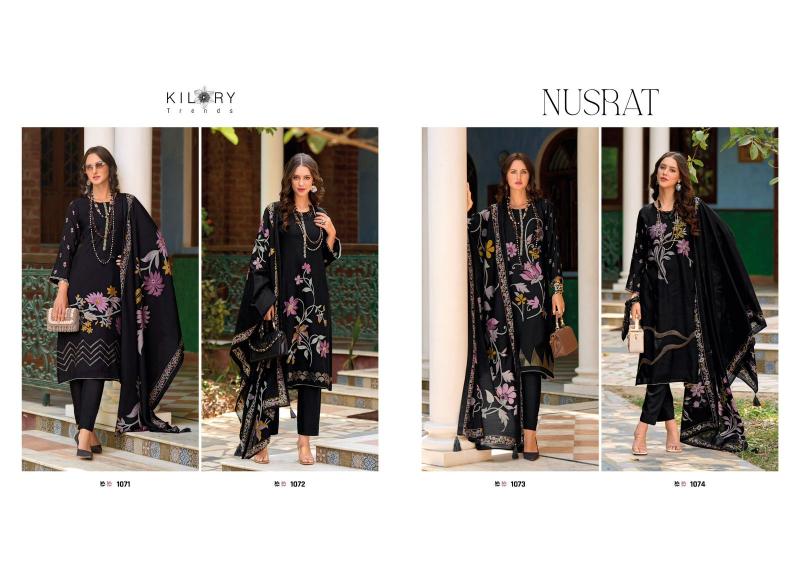 Kilory Nusrat Digital Foil Printed Salwar Kameez wholesale catalog